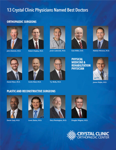 13 Crystal Clinic Physicians Named Best Doctors In Their Specialties